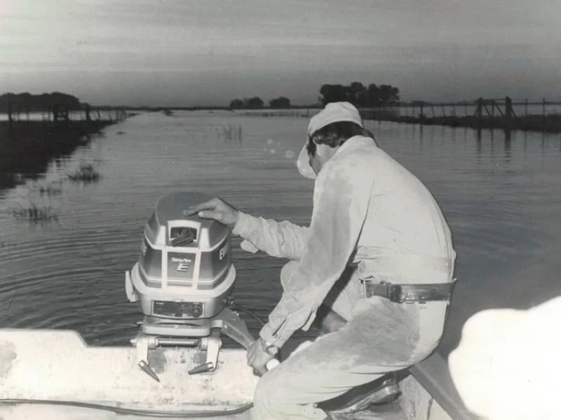 Inundaciones en Roque Perez 1980