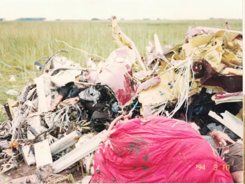 Accidente aereo - Roque Perez 2001